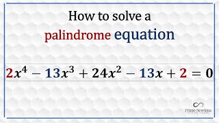 How to Solve Palindrome Equations