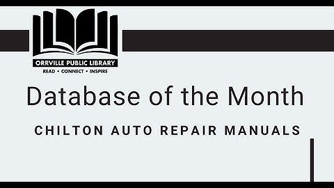 Database Showcase: Chilton