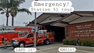 Emergency filming location. A tour of Station 51. Carson, California.