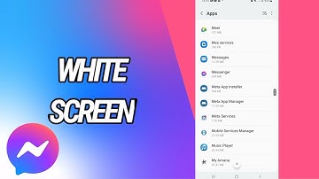 How To Fix WHITE SCREEN On Messenger App