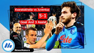 ჯადოსნური ღამე ნეაპოლში - kvaratskhelia/Del Piero/spalletti - Napoli 5-1 Juventus / Fans cam