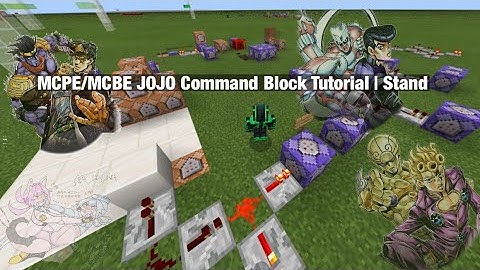 MCPE/MCBE JOJO Command Block Tutorial I Stand Updated
