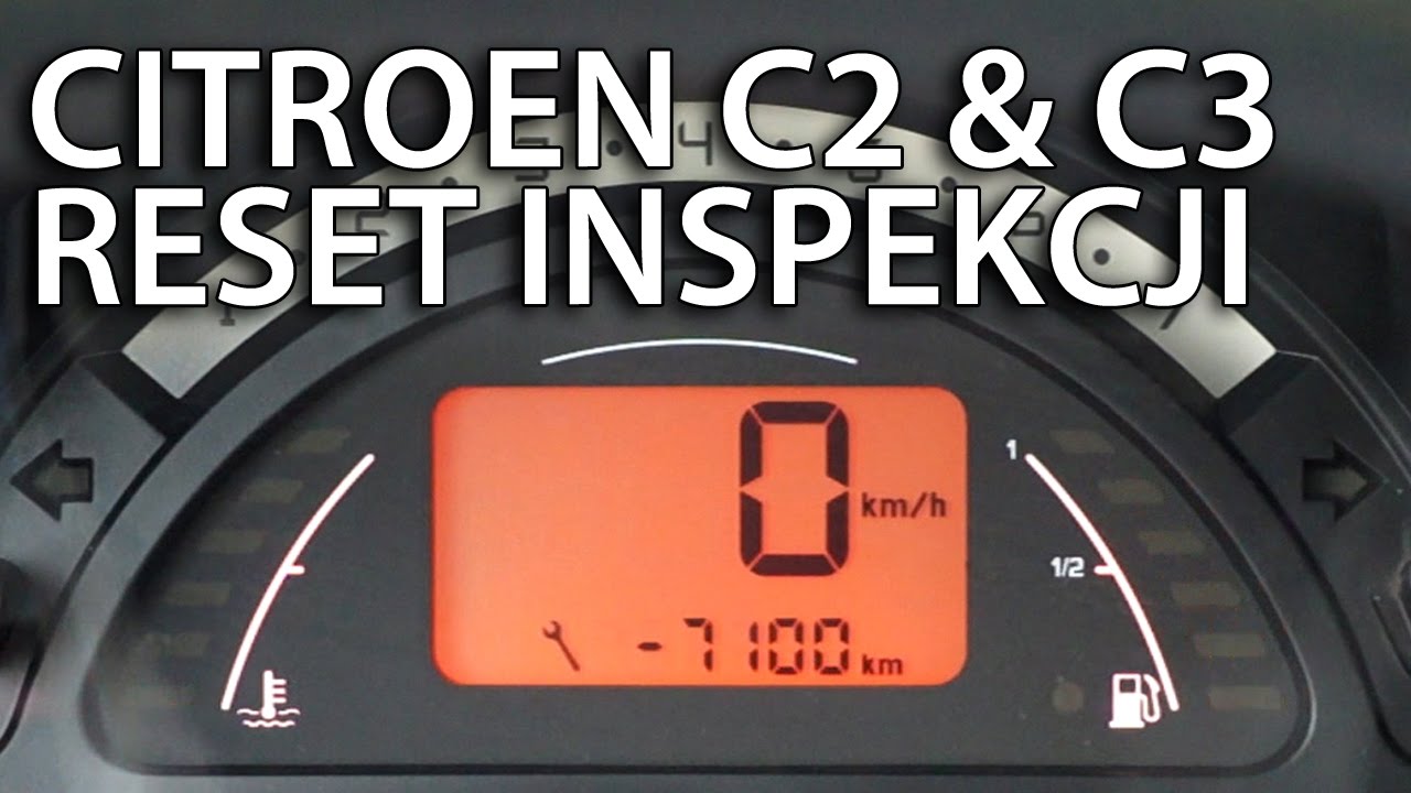 Kasowanie Inspekcji Serwisowej Citroen C2 & C3 (Reset Przeglądu) - Youtube