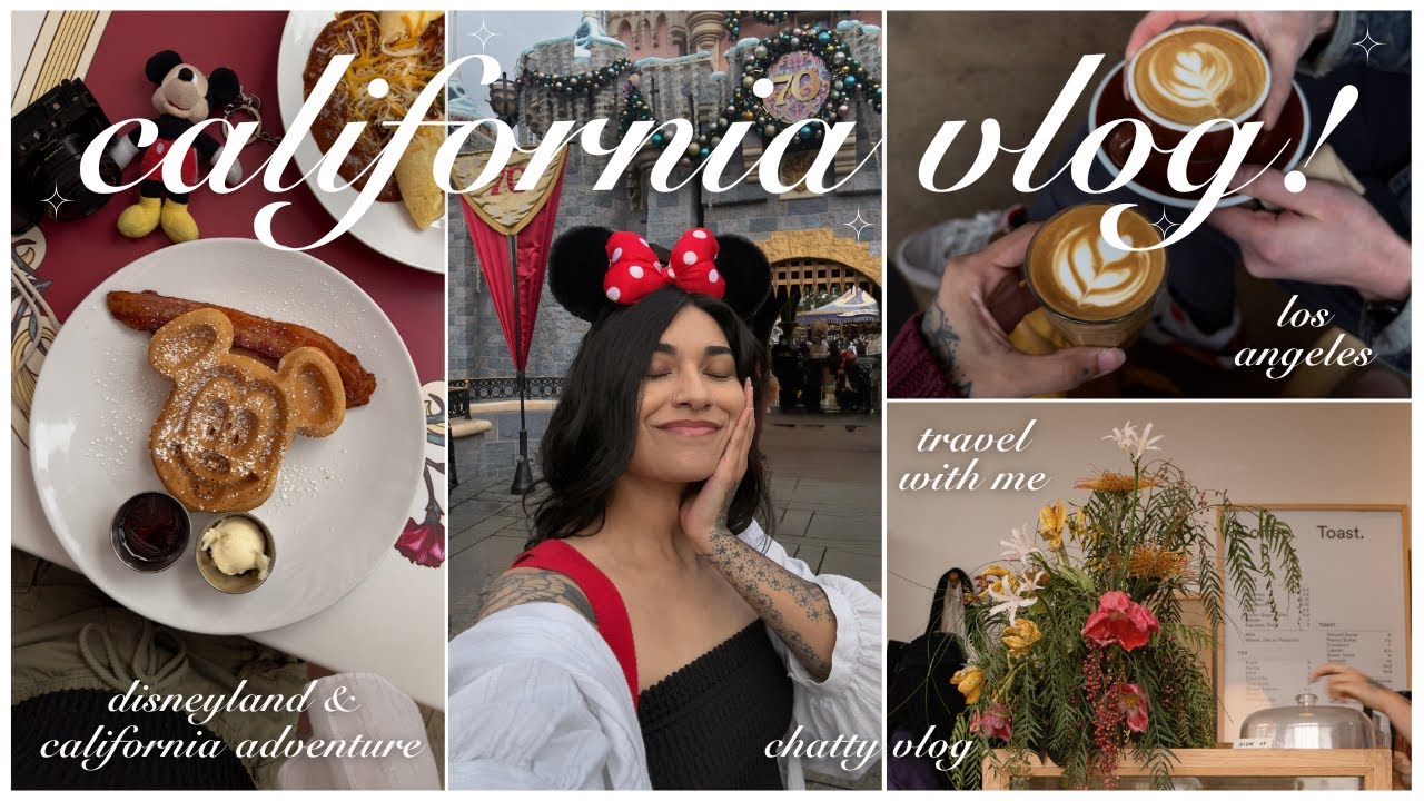 Видеоблог о Диснее и Лос-Анджелесе 🌸💫🌧️ Уютный день в Лос-Анджелесе, Диснейленд, приключения в Ка...