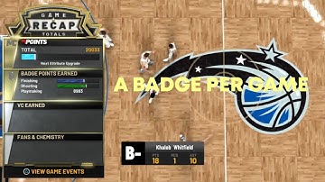 A Good Method To Get Playmaking Badges Fast In NBA2K20