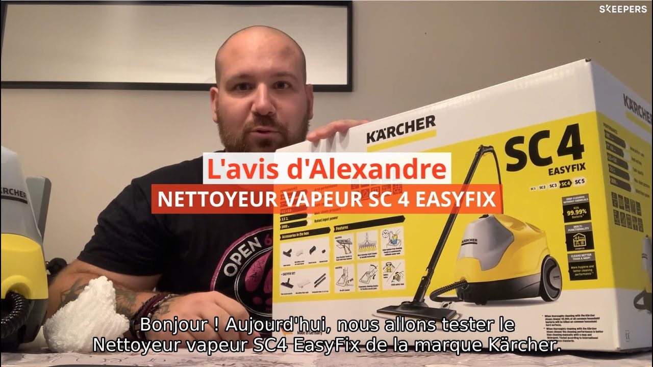 Test Nettoyeur vapeur Karcher SC 4 EasyFix : le traîneau s'en