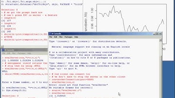 Using svSocket and data.table together in R. No audio. Press HD full screen.