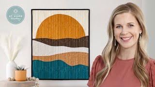 How to Make a Freestyle Sunset Wall Hanging - Free Project Tutorial
