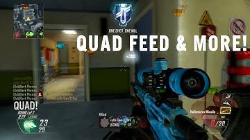 Black Ops 2 Sniper Quad Feed & Random Beasting Clips (BO2 Gameplay)