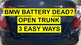 How To Open BMW Trunk, Dead Battery - 3 Easy Ways