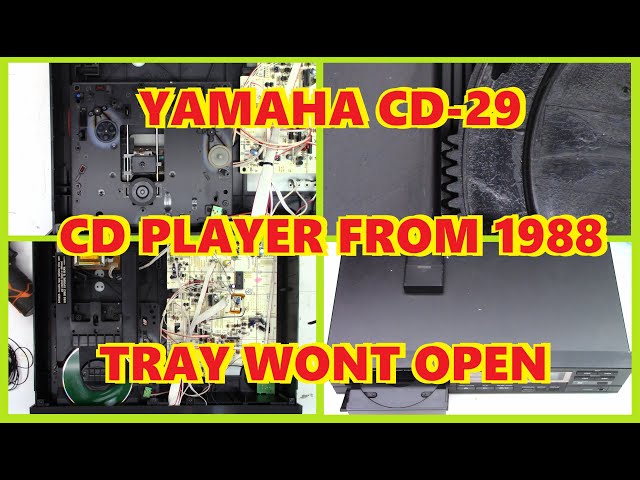test-No. CD5枚 DVD1枚セット YAMAHA CD-29 CD PLAYER FROM 1988 TRAY WONT OPEN SIMPLE FIX