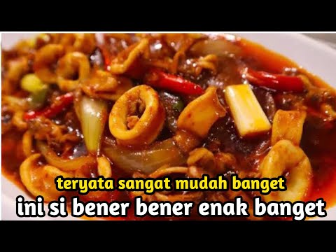 Cara Masak Cumi Basah Saus Tiram