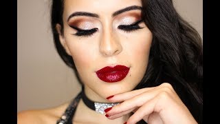 NEW YEAR'S EVE GLAM MAKEUP TUTORIAL | NAGAM