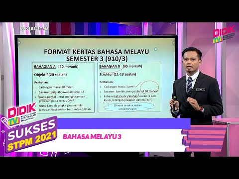 Sukses STPM (2021) | Bahasa Melayu 3