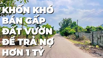 Gia Đình Khốn Khó Đành Phải Bán Đất Vườn Ở BR-VT Để Trả Nợ