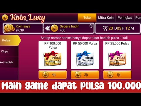 Maen Poker Dapat pulsa 100.000 | Luxy Poker game berhadiah pulsa