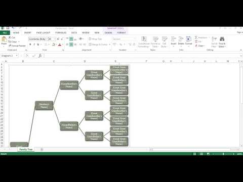 How to create a family tree in Excel