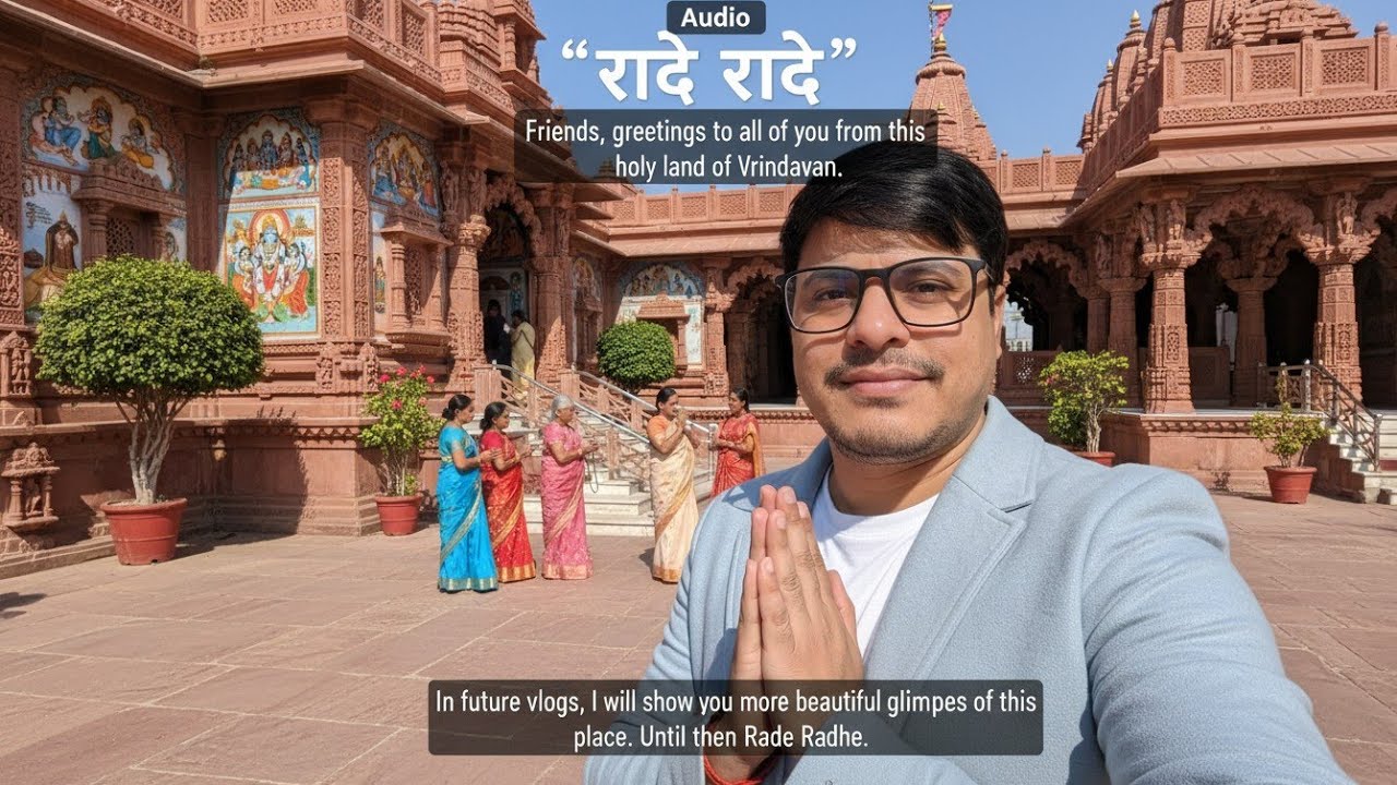 Delhi Airport to Vrindavan ✈️ | First Flight Travel Vlog | Vrindavan Vlog 2026