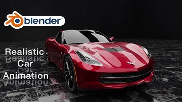 Corvette Stingray C7 Car Animation in Blender