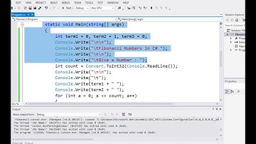 Fibonacci Numbers in C#
