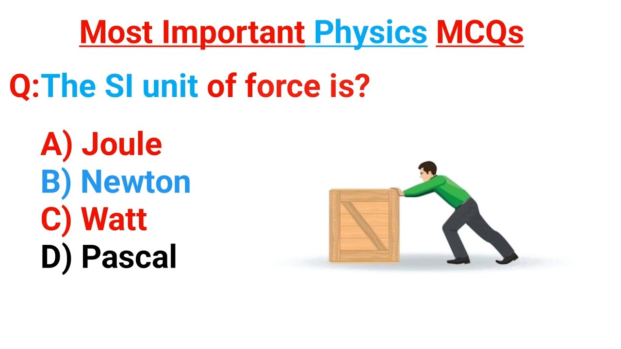 Most Important Physics MCQs For All Competitive Exams l Physics MCQs l General Science MCQs 