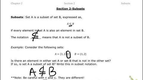 CCD Math 120 2.2.1 - Subsets