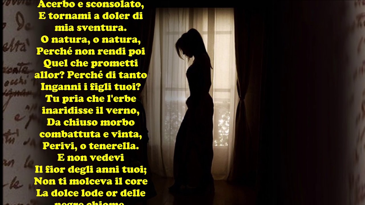 Giacomo Leopardi: A SILVIA - Le videopoesie di Gianni Caputo