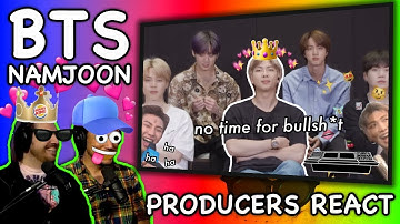 PRODUCERS REACT [ARCHIVE] - BTS RM Namjoon being fluent in sarcasm & passive aggressiveness Reaction