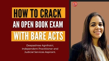How to crack an open book exam with bare acts | LawSikho Judiciary Prep