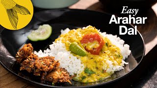 Arahar Dal Recipe—an easy Bengali dal recipe with toor dal or split pigeon peas