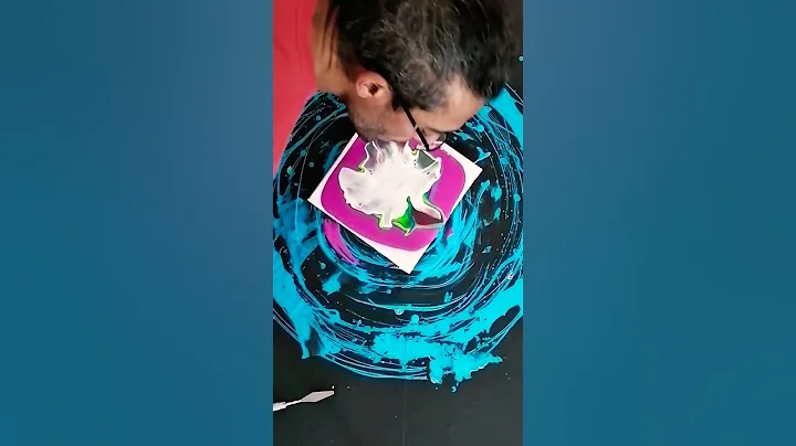 Acrylic Fluid Art Painting 🎨 Let's Bloom!