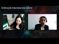 Gladys Kate Online Job Interview via Zoom