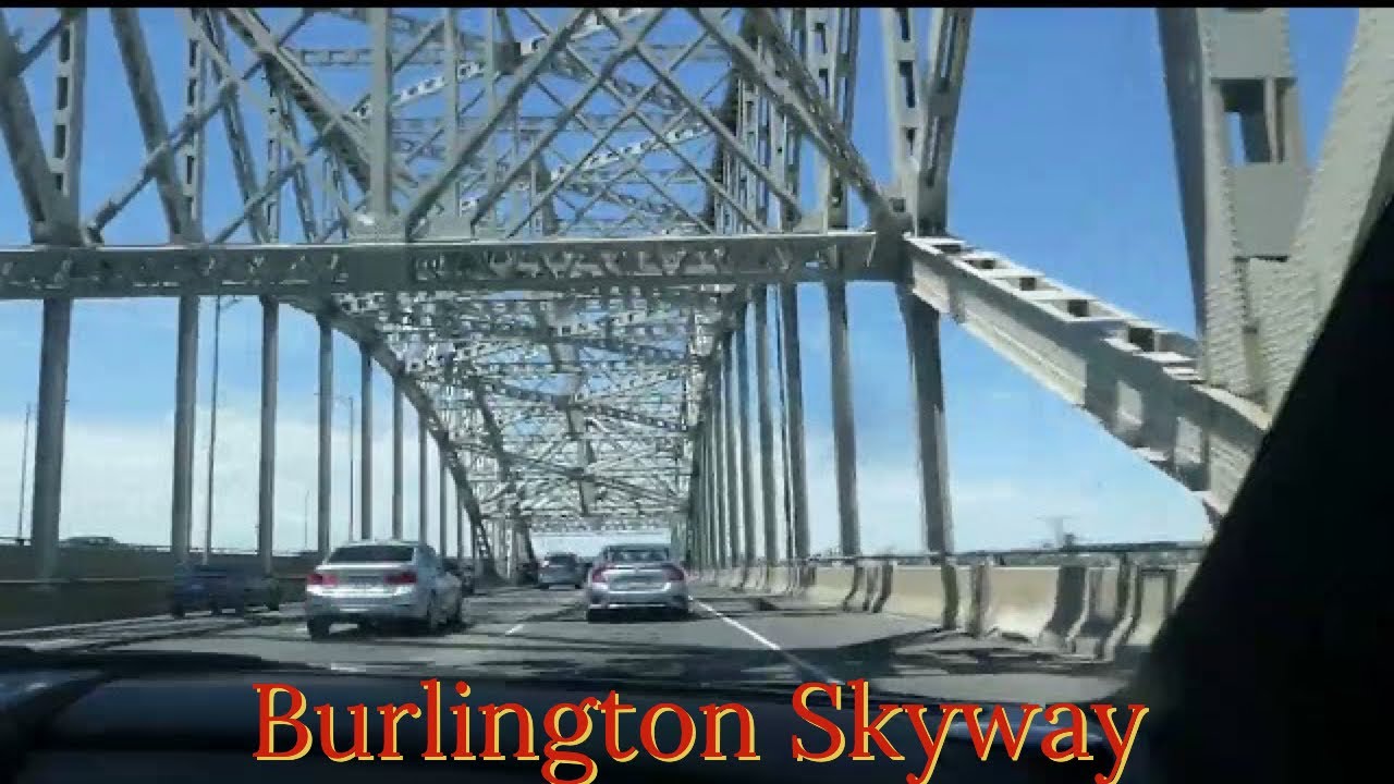 Driving the Burlington Skyway from Hamilton to Burlington Ontario 06/19/2022