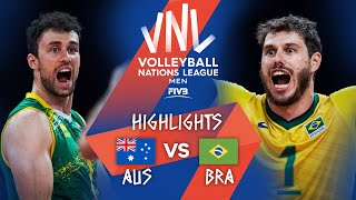 AUS vs. BRA - Highlights Week 4 | Men's VNL 2021