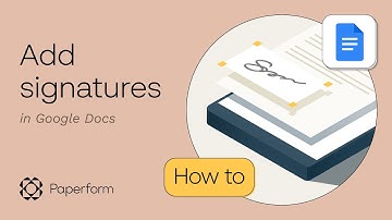 How to insert signatures in Google Docs