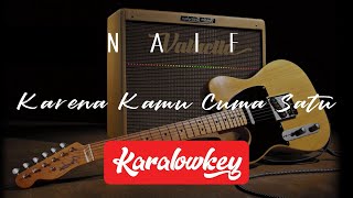 Miniatura de vídeo de "NAIF - Karena Kamu Cuma Satu (KARAOKE) default KEY"