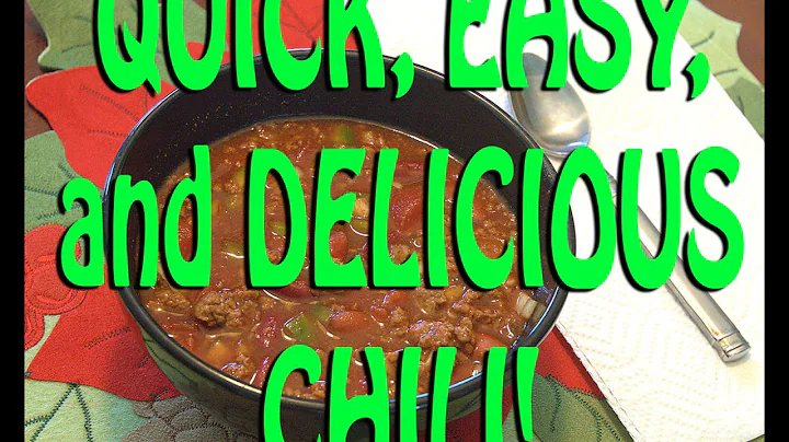 QUICK EASY DELICIOUS CHILI RECIPE ~ STOVE TOP OR CROCK POT