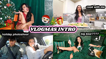 VLOGMAS BEGINS!!! Creating the intro + cook with me!🎄 | Vlogmas Day 1