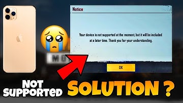 BGMI IOS Device Not Supported Problem | Fix BGMI Not Supported Problem In Iphone 6 |BGMI IOS Problem