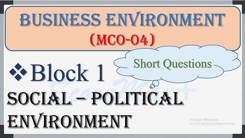 MCO-4 II BLOCK-1 II Business Environment II Short Notes II @Score_Max