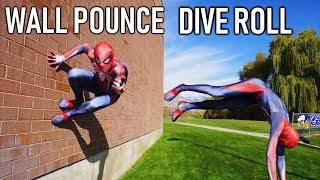 How to Stick To a Wall Like Spider-Man | Wall Pounce Dive Roll Tutorial