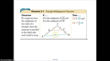 5.1 Midsegments of a Triangle