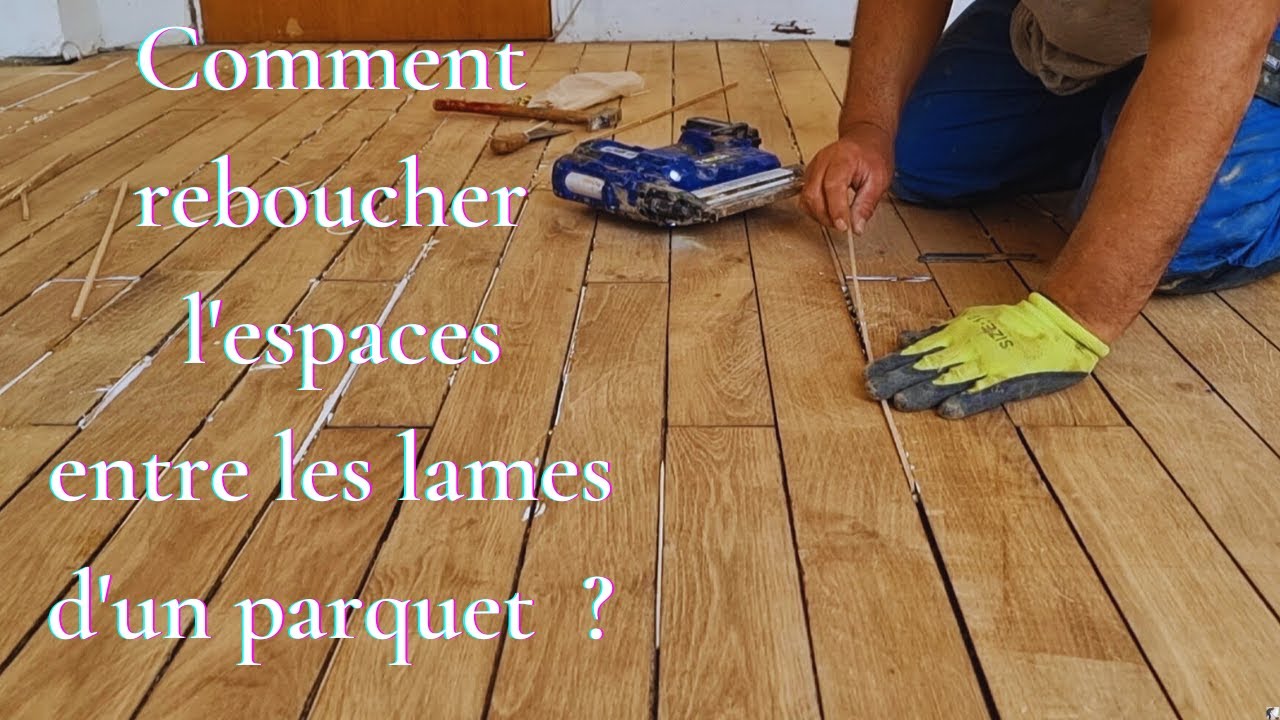 Comment reboucher un petit trou ou une fissure dans un parquet ?