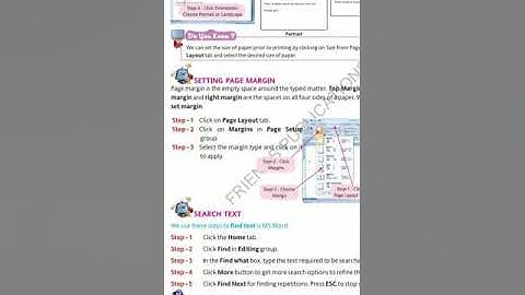 Class-5th Chapter-5 (Know more about MS Word 2007) (Remaining...)