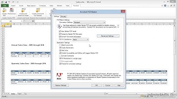 Adobe Acrobat XI Tutorial | Using PDFMaker With Microsoft Excel