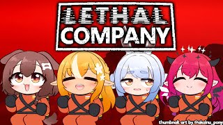 【Lethal Company Collab】WITH FLARE, KORONE, & PEKORA! Fresh Meat :D【#ふれあいぺっころね】