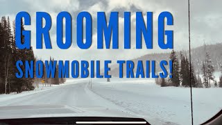Snowmobile Trail grooming with SNO-MASTER 48 [2021]