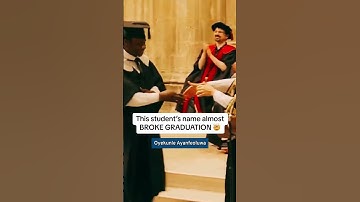 Longest name ever to graduate from the University of Kent 🤯 #graduation #ucas #sats