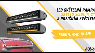 LED světelná rampa SKYLED SLIDE 11,2 s dynamickým oranžovým a bílým pozičním světlem