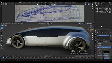 concept car quick modeling - vehicle 053 - 4x timelapse - part 04